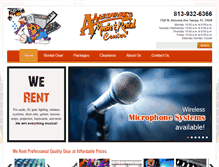 Tablet Screenshot of aardvarkmusic.com