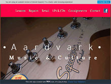 Tablet Screenshot of aardvarkmusic.ca